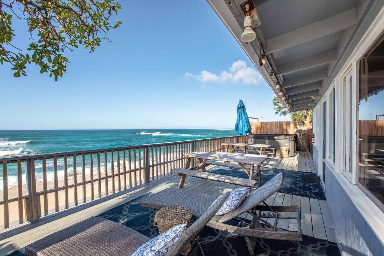 Hawaii Oceanfront Beach House Paradise On The Beach Family Activities Haleiwa Exterior photo